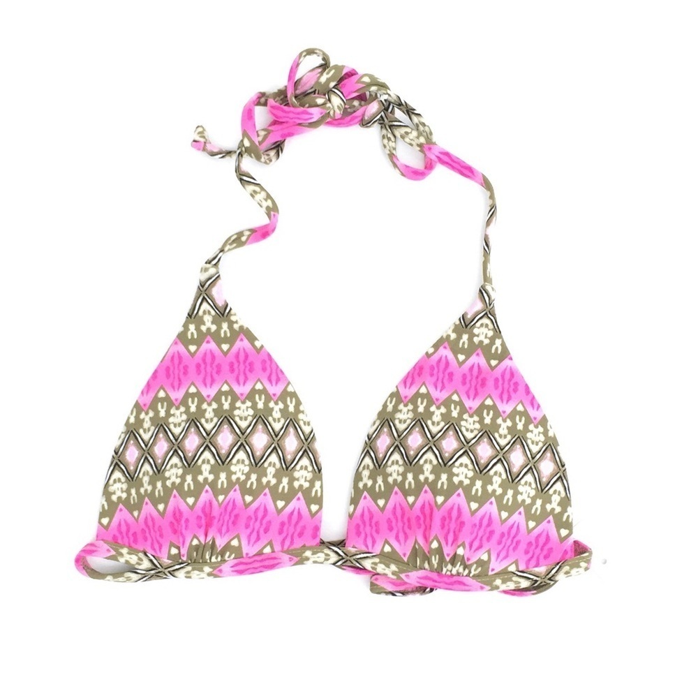 Pink Moroccan Style String Swim Bikini Top S